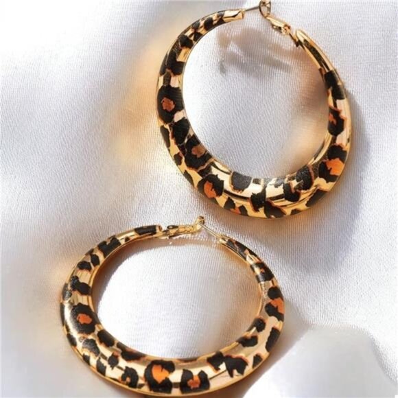 18K Gold-Plated Hoop Earrings - Picture 1 of 4